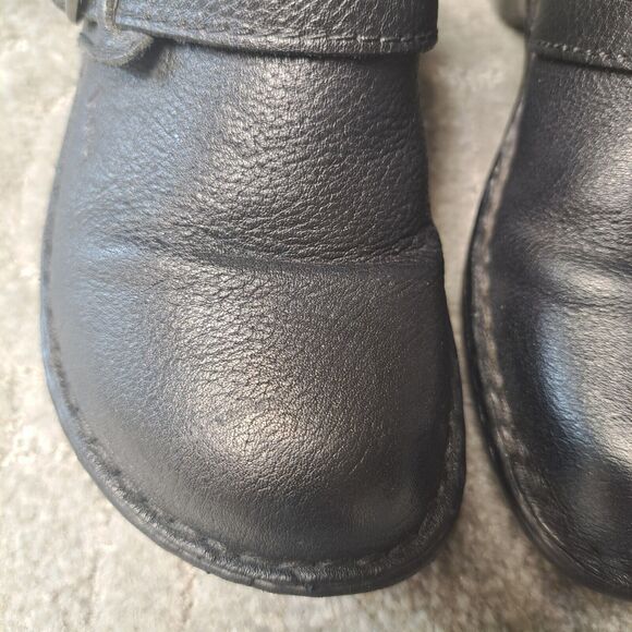Boc Born Concept ADERYN Black Leather Clog Mules Womens Size 7M Comfort NURSING - Picture 13 of 15